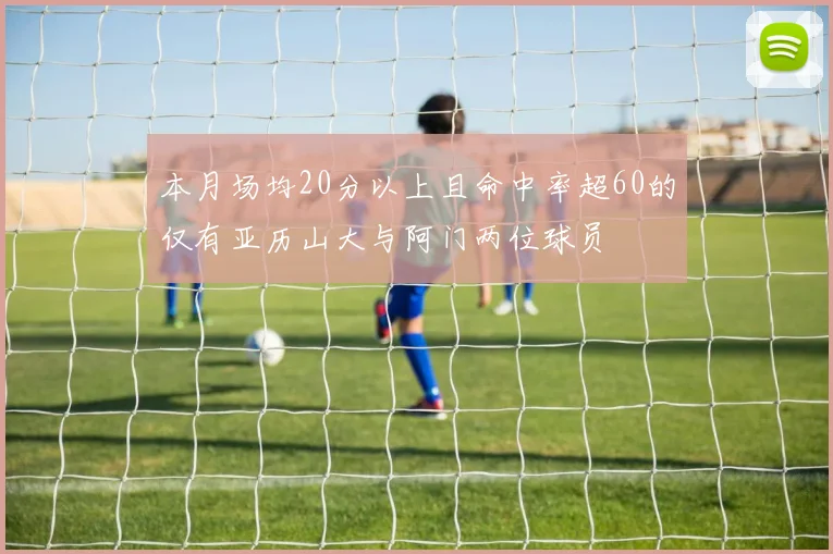本月场均20分以上且命中率超60的仅有亚历山大与阿门两位球员